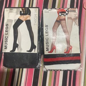 2 Music Legs Thigh Highs